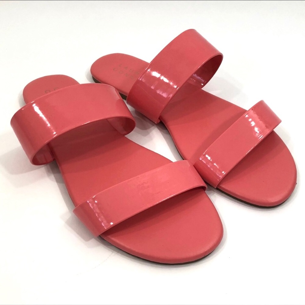 LC Lauren Conrad Firefli Womens Sandals Coral - Picture 1 of 3